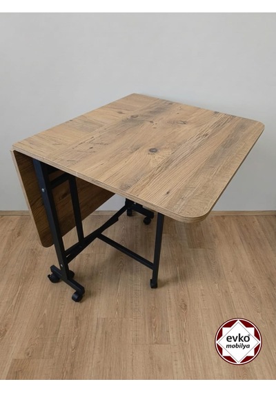 Evko Mobilya Katlanır Masa, Mutfak Masası, Tekerlekli Masa, Açılır Kapanır Masa, Yemek Masası, Portatif Masa Ceviz Evko Mobilya Katlanır Masa, Mutfak Masası, Tekerlekli Masa, Açılır Kapanır Masa, Yemek Masası, Portatif Masa Ceviz