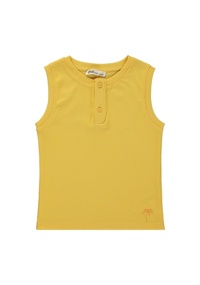 Civil Boys Basic Sıfır Kol 2-5 Yaş Tişört - Hardal