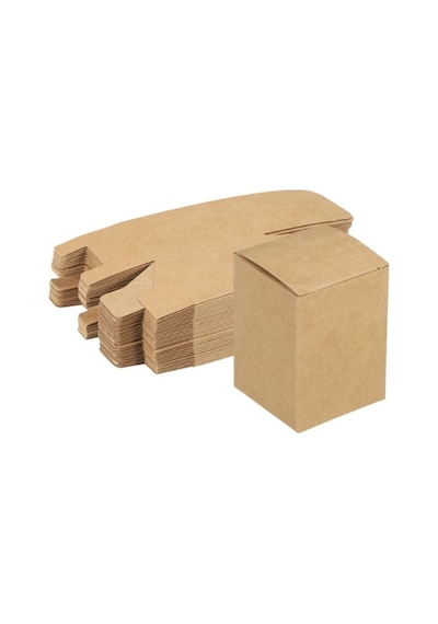 8,4x8,4x13,4 Cm E-ticaret Kutusu - Mum Kutusu -kraft- 50 Adet Kahverengi 8 X 8 X 10