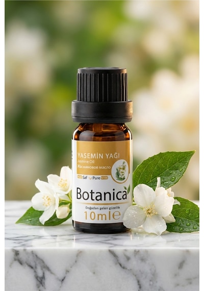 Botanica %100 Saf Yasemin Yağı Lüks Aromaterapi Cilt Elastikiyeti Besleyici Doğal Uçucu Bitkisel 10 Ml 10 ML