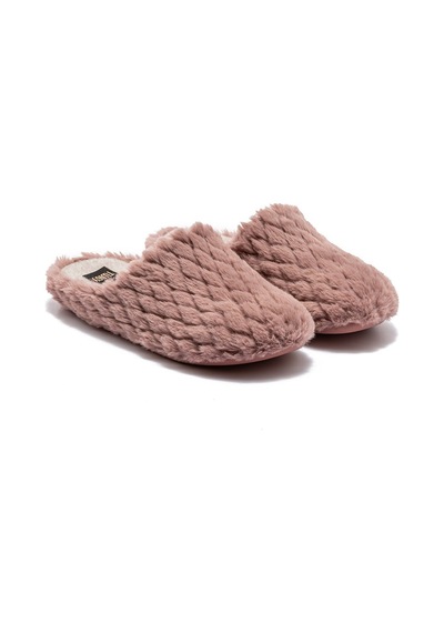 Twigy Beyonce Kadın Peluş Ev Terliği Pudra 37/41
