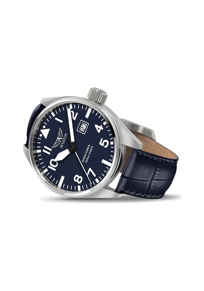 Airacobra V.1.22.0.149.4 Takvimli Lacivert Deri Kordon 42 Mm Erkek Kol Saati 10 Atm Lacivert - 860439461 Metalik