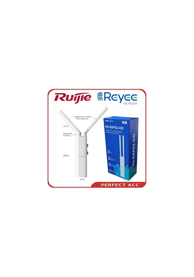 Ruijie Ruıjıe Reyee Rg-rap52-od Ac1300 Dual Band 300metreye Kadar Harici Access Point