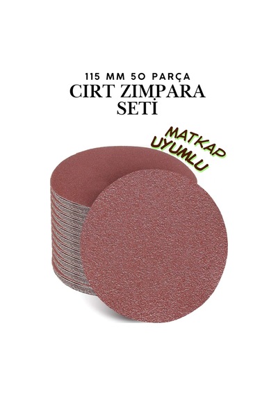 42 Adet Cırt Zımpara Kağıdı Seti 115 Mm - Karma Paket Avuç Taşlama Spiral Uyumlu - Hobici Zımpara Seti