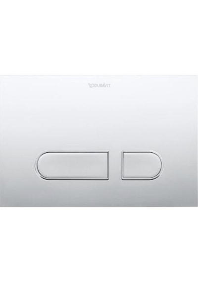 Duravit - A1 Kumanda Paneli, Parlak Beyaz - Wd5001011000- Krom