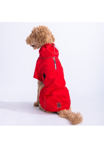 Pawstar Kırmızı Colombia Orta ve Büyük Irk Köpek Yağmurluğu