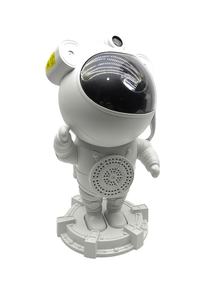 Ayıcıklı Astronot Galaksi Projektörü Ve Bluetooth Hoparlörlü Yıldız Gece Lambası Beyaz