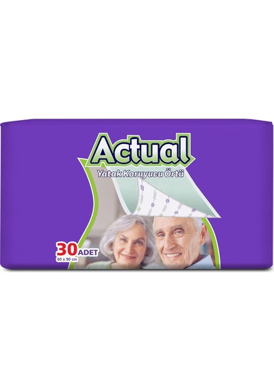 Actual Yatak Koruyucu Örtü 60 x 90 CM 30 Adet