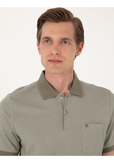 Pierre Cardin Erkek Haki Tişört 50306862-vr027 Haki