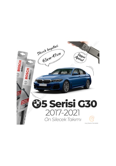 Bmw 5 G30 Muz Silecek Takımı 2017-2021 Bosch Aeroeco