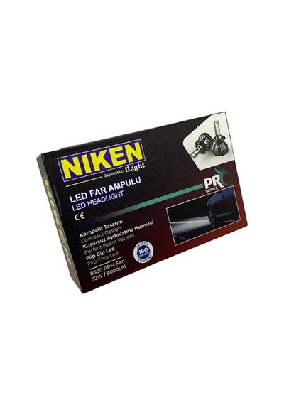 Nıken 12V Hb4 9006 Csp Led Xenon Far Ampul Seti 6500K 8000 Lümen N11.1801