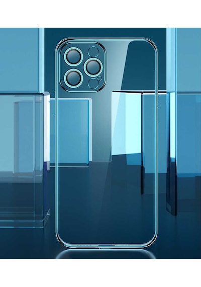 Apple iPhone 12 Pro Max Uyumlu Blok Kılıf-renksiz Renksiz Renksiz