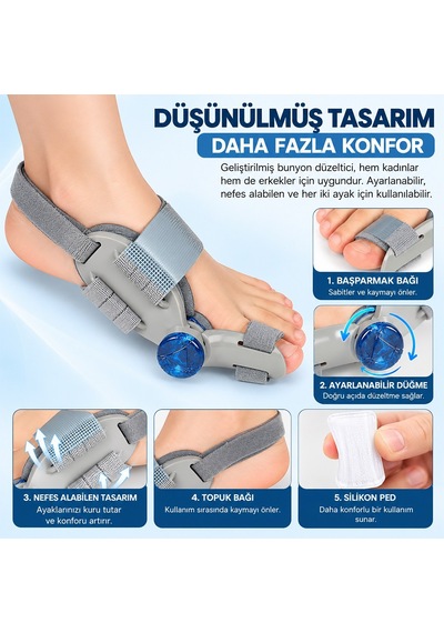 Sunup Sn-39282 Ayarlanabilir Bunyon Düzeltici Ve Başparmak Destek Ateli