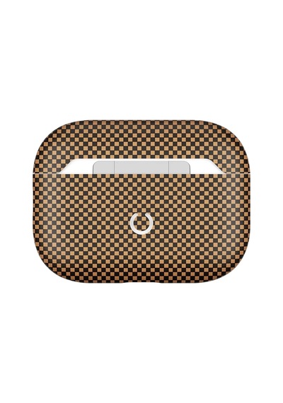 Apple Uyumlu  AirPods Pro 2 Zore Airbag 43 600d Karbon Fiber Kulaklık Kılıfı Lacivert