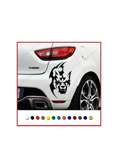 Kabile Kurt Sticker Göktürk Sticker Oto Sticker