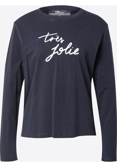 Ltb Jolıe Kadın Baskılı Basıc Sweatshirt Lacivert