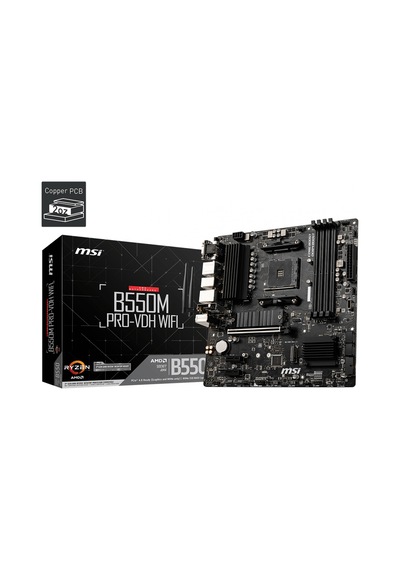 Msı B550m Pro-vdh Wıfı Ddr4 4400oc Hdmı Matx Am4