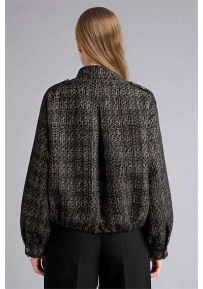 Defacto Dik Yaka Tweed Ceket G8598ax26spbk81 Siyah-bk81
