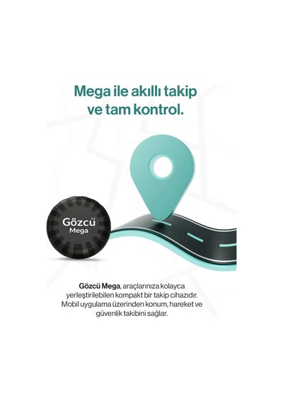 Gözcü Mega Gps  Sım Kartsız, Mıknatıslı, 3 Yıl Pil Ömürlü Küresel
