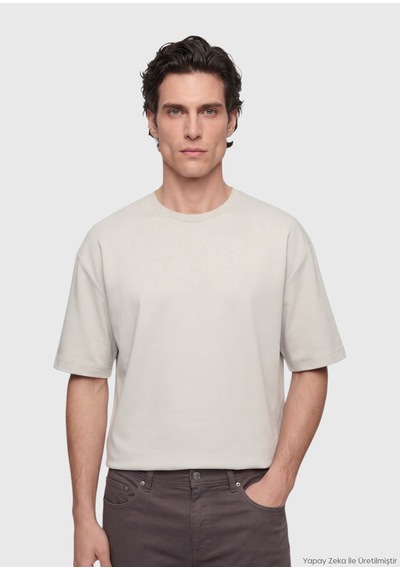 Ramsey Taş Düz Sweatshirt Taş Rengi