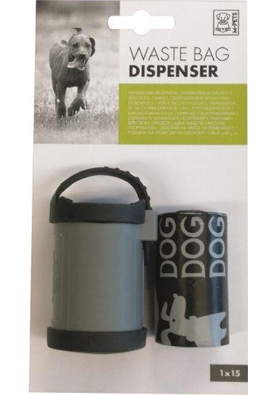M-Pets Köpek Dışkı Toplama Poşeti ve Taşıma Kabı 15 Adet