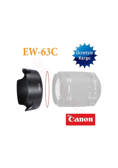 Canon 18-55 MM Is Stm Lens için Ew-63C Parasoley