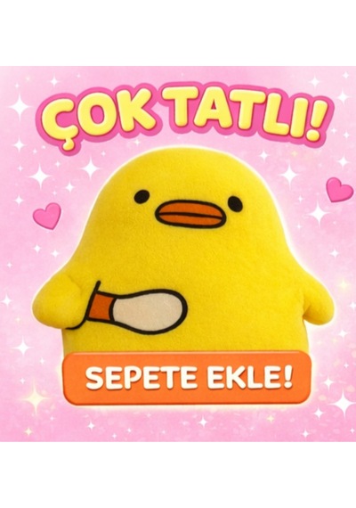 Peluş Sevimli Katil Civciv Sarı