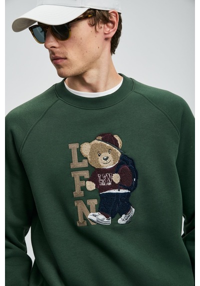 Lufian Erkek Storm Sweatshirt 112030172 Çimen Yeşili Çimen Yeşili