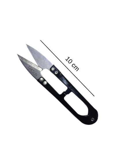 Tekstil Makası Openet,nakış,dokuma,iplik Mkası 10 Cm Taksun 1 Adet - Siyah
