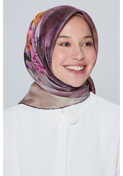 Armine İpek Eşarp 7915d Twill Nostalji -32