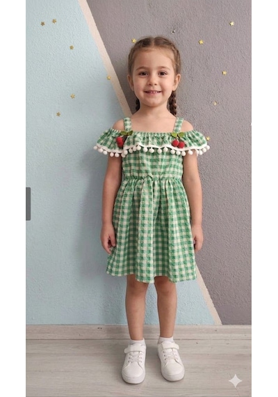 Yağmur Giyim Pembiş Pitikare Desenli Kişrazlı Gofre Kumaş Kız Çocuk Elbise 1-5 Yaş 904 Yeşil Yağmur Giyim Pembiş Pitikare Desenli Kişrazlı Gofre Kumaş Kız Çocuk Elbise 1-5 Yaş 904 Yeşil