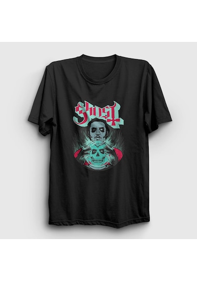 Presmono Unisex Fortune Teller Ghost T-shirt Siyah