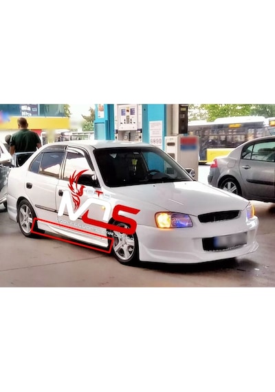 Hyundai Accent Milenyum Kasa Custom Marşpiyel Tk Fiberglass Boyasız