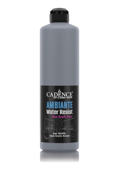 Cadence Ambiente Suya Dayanaklı Akrilik Boya Aw-21 Koyu Gri 500 ML + Katalizör 20 G