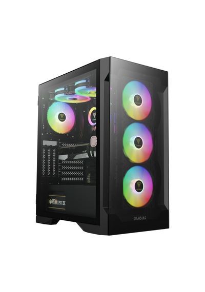 Gamdıas Talos E2 Elite, 850w, 80+ Bronze, Tempered Glass, Argb, Atx Gamıng Kasa