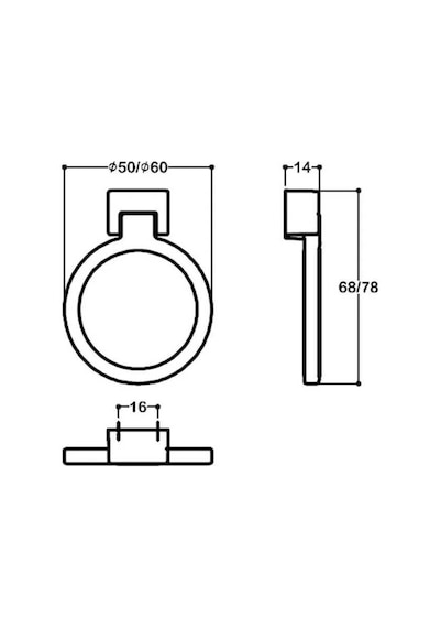 System Mobilya Kulbu Halka Altın 50mm Kulp Sy4624 0050 Gl-gl Çok Renkli