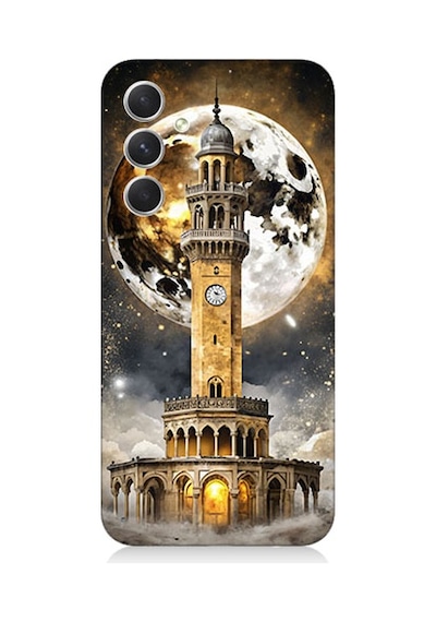 Samsung Galaxy S23 Fe Uyumlu Saat Kulesi Desenli Silikon Kılıf