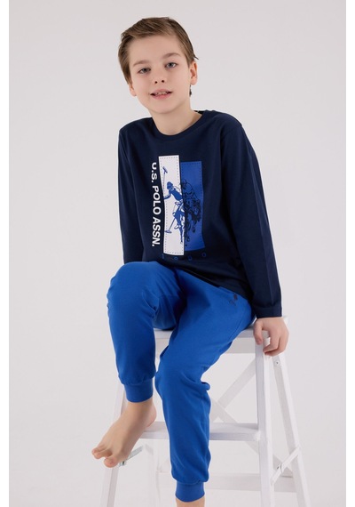 U.S. Polo Assn. U.s. Polo Assn Erkek Çocuk Lacivert Pijama Takımı Us2206-c-v2