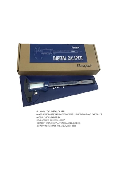 Dasqua 0-150mm Djital Plastik Kumpas 0.01mm 2035-0005