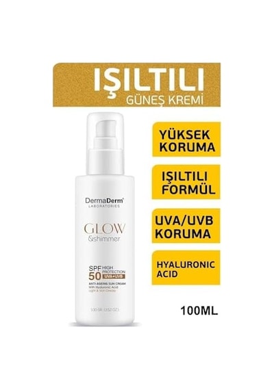 Napure Dermaderm Glow Simli Güneş Kremi Spf 50 0