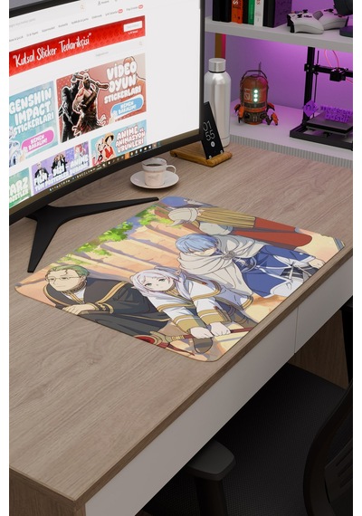 Sousou No Frieren Anime V1 - 48x40 Xl Gaming Kauçuk Kaymaz Taban Mouse Pad Fare Altlığı
