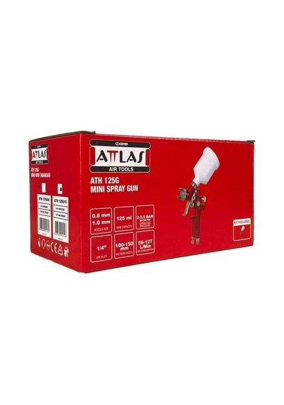 Attlas Ath 125g 05 Üstten Depolu Havalı Boya Tabancası