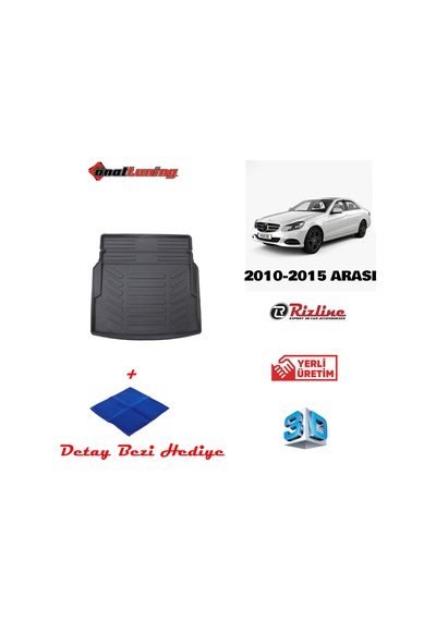 Mercedes E Serisi W212 2010-2015 3D Bagaj Havuzu Rampalı Rizline