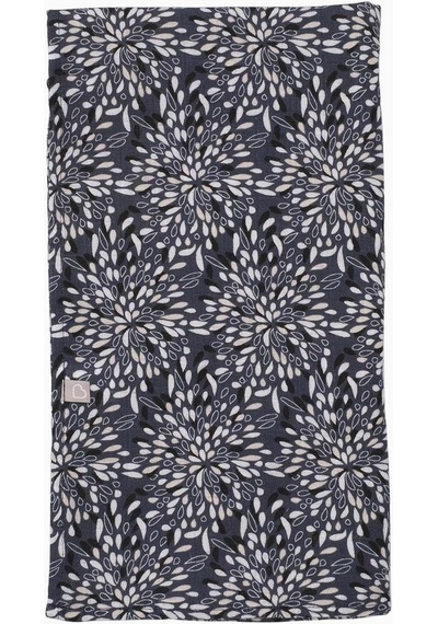 Müslin Örtü 120X120 Cm Doğal Pamuk Müslin Ebruli Lacivert - Lacivert