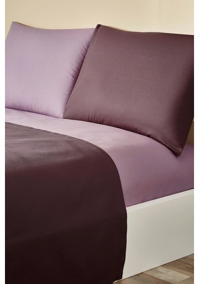 Özdilek Rf -colourist Vizon Mürdüm- Çift Kişilik Pike Takımı Mor