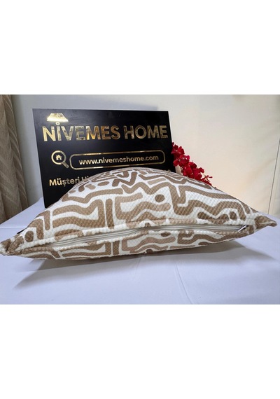 Nivemeshome Lucca Pl02 Yeni Sezon Kırlent Kılıfı Kahve 45 X 45