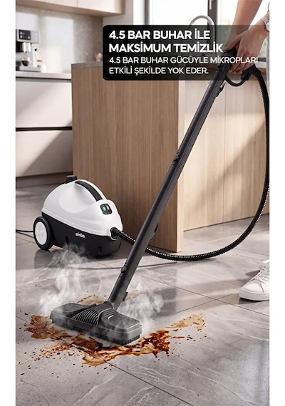 Sinbo SSC-6431 1500 W Buharlı Temizleyici + 13 Parça Aksesuar