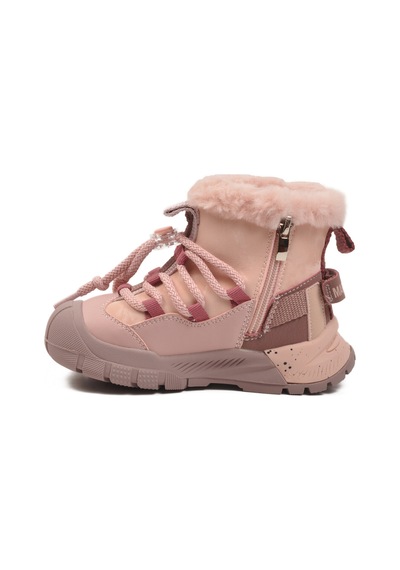 Marco Kids Pudra İçi Kürklü Soğuğa Dirençli Kaymaz Kız Çocuk Bot 22672 P Pudra