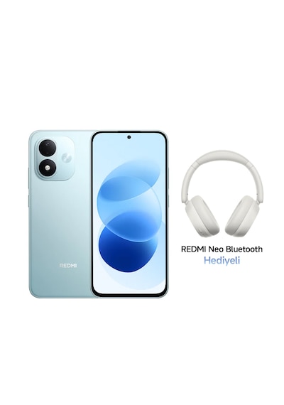 Xiaomi Redmi Note 17 5G 6 GB 256 GB (Xiaomi Türkiye Garantili) Mavi+Xiaomi Redmi Neo Bluetooth 5.4 Kulaküstü Beyaz Kulaklık