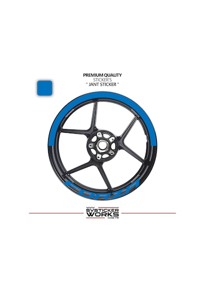 Honda Forza 250 Jant Şeridi Yarım Jant Kaplama & Forza 250 Yazı Sticker Seti 24444591